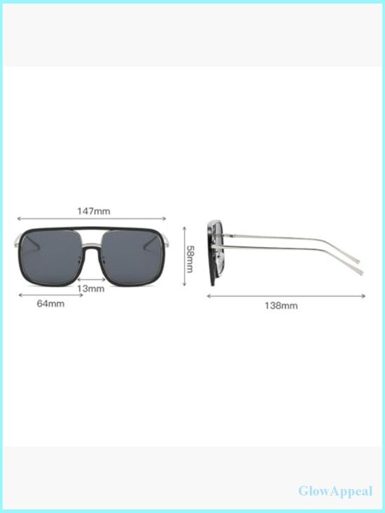 Pilot Sunglasses Women Trendy Oversized Square UV Protection Shades main image 4